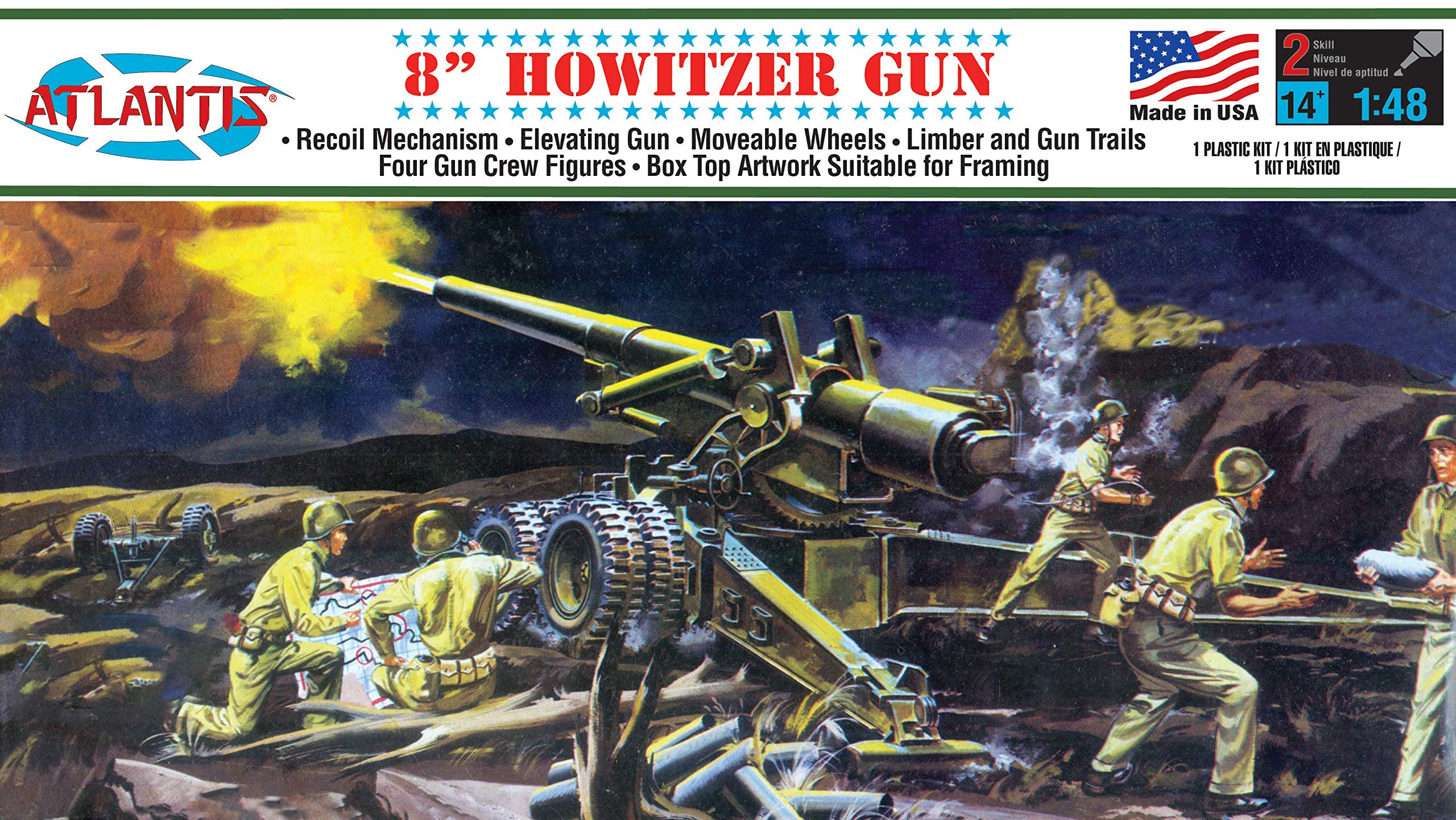 Amazon | アトランティスモデル 1/48 アメリカ陸軍 8インチ榴弾